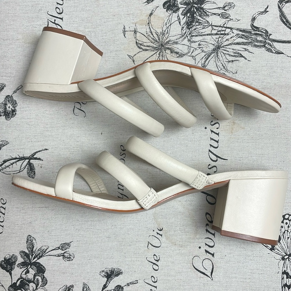 Schutz Olly Mid Block Nappa Leather Sandal - Picture 8 of 9